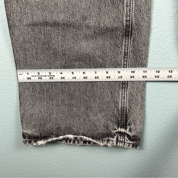 Zara TRF Size 12 Relaxed Fit Faded Pocket Wide Leg Jeans - Picture 9 of 13